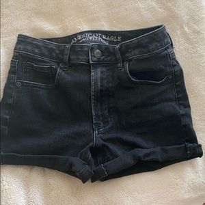 Black Jean Shorts American Eagle